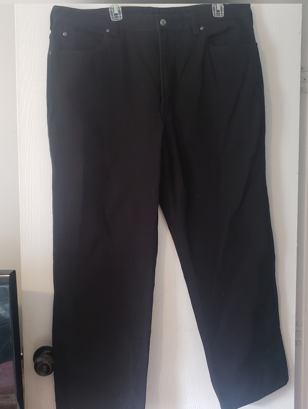 Duluth Trading Co Mens Black Jeans Size 42×30